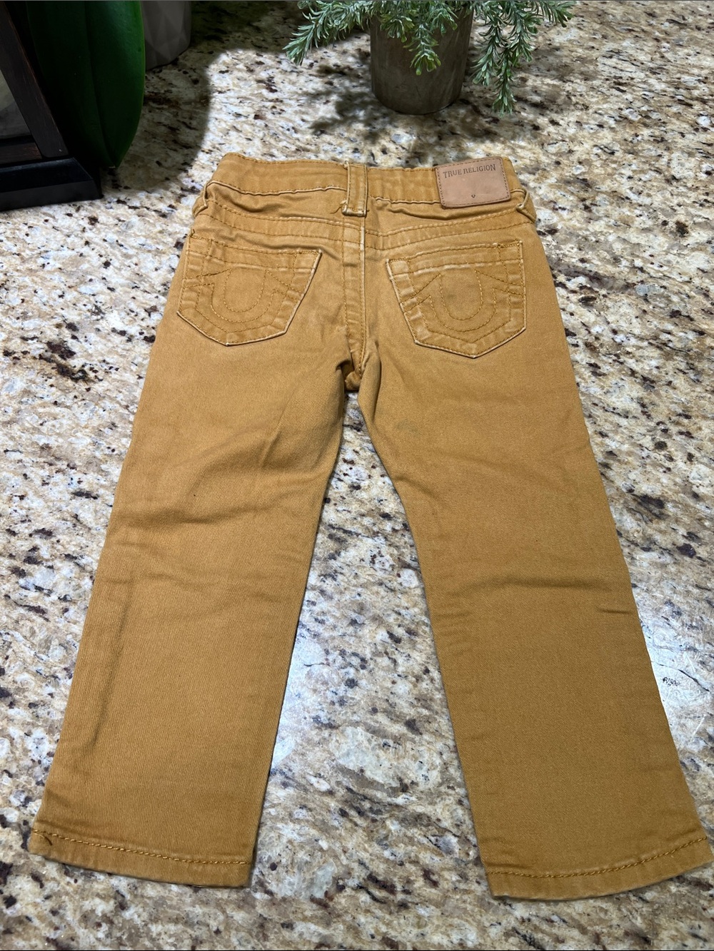 True Religion Boys' Dark Khaki Relaxed-Slim Leg Jeans